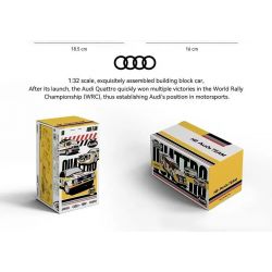 PINBO PB8812 8812 ĐỘI ĐUA AUDI tỷ lệ 1:32 bộ đồ chơi xếp lắp ráp ghép mô hình Speed Champions Racing Cars Đua Xe Công Thức