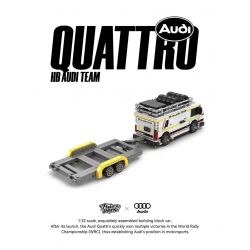 PINBO PB8812 8812 ĐỘI ĐUA AUDI tỷ lệ 1:32 bộ đồ chơi xếp lắp ráp ghép mô hình Speed Champions Racing Cars Đua Xe Công Thức