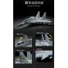 KEEPPLEY 23029 NHẠC CỤ NẶNG MẠNH MÁY BAY CHIẾN ĐẤU J-15 1:39 tỷ lệ 1:39 bộ đồ chơi xếp lắp ráp ghép mô hình Military Army Quân Sự Bộ Đội 1455 khối