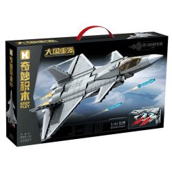 KEEPPLEY 23027 NHẠC CỤ NẶNG MẠNH MÁY BAY CHIẾN ĐẤU J-20 1:44 tỷ lệ 1:44 bộ đồ chơi xếp lắp ráp ghép mô hình Military Army ZTZ-99A Quân Sự Bộ Đội 732 khối