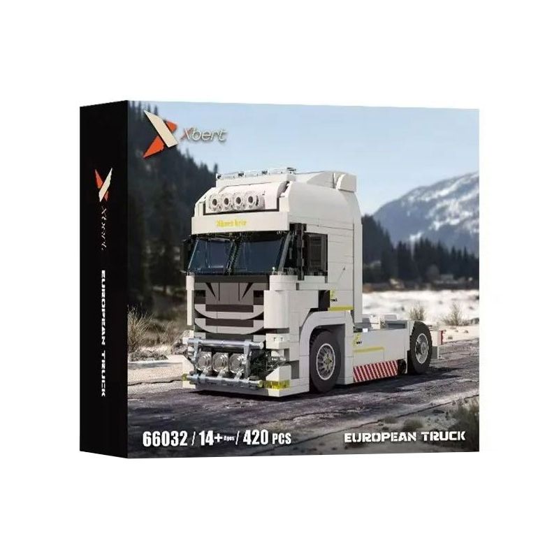 XBERT 66032 XE TẢI CHÂU bộ đồ chơi xếp lắp ráp ghép mô hình Racers EUROPEAN TRUCK Đua Tốc Độ 420 khối