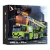 XBERT 66038 XE CỨU HỎA bộ đồ chơi xếp lắp ráp ghép mô hình Racers TURNTABLE LADDER FIRE ENGINE Đua Tốc Độ 824 khối