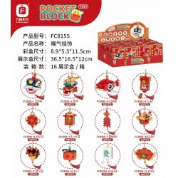 FORANGE FC8155 8155 MẶT DÂY CHUYỀN PHƯỚC LÀNH 12 KIỂU bộ đồ chơi xếp lắp ráp ghép mô hình Creator Sáng Tạo 624 khối