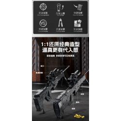 FORANGE FC9407 9407 AWM SÚNG TRƯỜNG BẮN TỈA bộ đồ chơi xếp lắp ráp ghép mô hình Military Army Quân Sự Bộ Đội 1393 khối