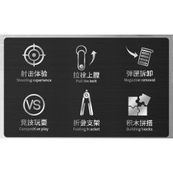 FORANGE FC9407 9407 AWM SÚNG TRƯỜNG BẮN TỈA bộ đồ chơi xếp lắp ráp ghép mô hình Military Army Quân Sự Bộ Đội 1393 khối