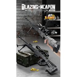 FORANGE FC9410 9410 SÚNG BẮN TỈA LR4 bộ đồ chơi xếp lắp ráp ghép mô hình Military Army Quân Sự Bộ Đội 1373 khối