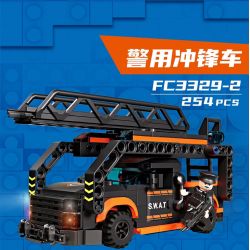 FORANGE FC3329 3329 ĐỘI HÀNH ĐỘNG SWAT 4 KẾT HỢP bộ đồ chơi xếp lắp ráp ghép mô hình City SWAT ACTION TEAM Thành Phố 1048 khối