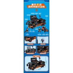 FORANGE FC3329 3329 ĐỘI HÀNH ĐỘNG SWAT 4 KẾT HỢP bộ đồ chơi xếp lắp ráp ghép mô hình City SWAT ACTION TEAM Thành Phố 1048 khối