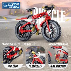 ZHEGAO 941024 4 CHIẾC XE ĐẠP LEO NÚI bộ đồ chơi xếp lắp ráp ghép mô hình Technic Kỹ Thuật Công Nghệ Cao Mô Hình Phương Tiện