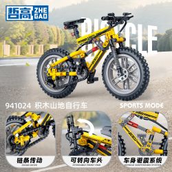 ZHEGAO 941024 4 CHIẾC XE ĐẠP LEO NÚI bộ đồ chơi xếp lắp ráp ghép mô hình Technic Kỹ Thuật Công Nghệ Cao Mô Hình Phương Tiện