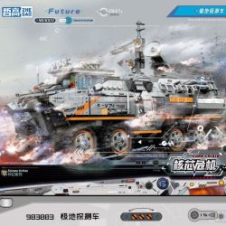 ZHEGAO 983003 KHỦNG HOẢNG CỐT LÕI POLAR ROVER bộ đồ chơi xếp lắp ráp ghép mô hình INSPCTION VEHICLE 1491 khối