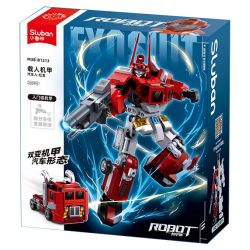 SLUBAN M38-B1313 B1313 1313 M38B1313 38-B1313 MECH VÕ THUẬT BOMB NGƯỜI THỨ NĂM CỦA CON RỒNG ĐỎ Ô TÔ bộ đồ chơi xếp lắp ráp ghép mô hình 260 khối