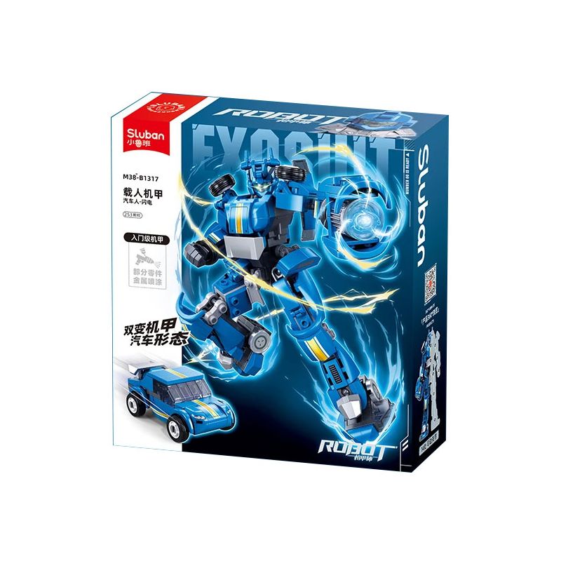 SLUBAN M38-B1317 B1317 1317 M38B1317 38-B1317 MECH MASTER MANKI MECHA BOMB THỨ NĂM LIGHTNING Ô TÔ bộ đồ chơi xếp lắp ráp ghép mô hình 253 khối