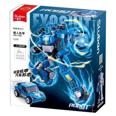 SLUBAN M38-B1317 B1317 1317 M38B1317 38-B1317 MECH MASTER MANKI MECHA BOMB THỨ NĂM LIGHTNING Ô TÔ bộ đồ chơi xếp lắp ráp ghép mô hình 253 khối