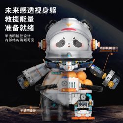 WEKKI 506508 MECHA PANDA SỐ 002 HỘ TỐNG GẤU TRÚC bộ đồ chơi xếp lắp ráp ghép mô hình
