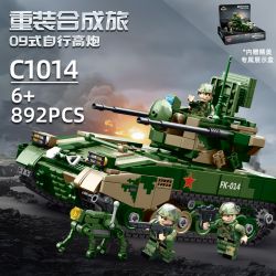 WOMA C1014 1014 CÀI ĐẶT LẠI LỮ ĐOÀN TỔNG HỢP 09 PHÁO TỰ DO bộ đồ chơi xếp lắp ráp ghép mô hình Military Army Quân Sự Bộ Đội 892 khối