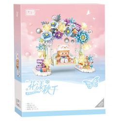 LOZ 1353 ĐU HOA NẮNG ẤM VÀ TUYẾT MÙA ĐÔNG bộ đồ chơi xếp lắp ráp ghép mô hình