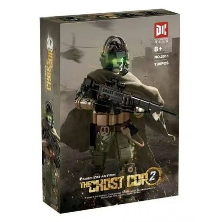 DK 2011 HÀNH ĐỘNG NHIỆM VỤ CẢNH SÁT MA 2 bộ đồ chơi xếp lắp ráp ghép mô hình Movie & Game THE GHOST COP Phim Và Trò Chơi 798 khối