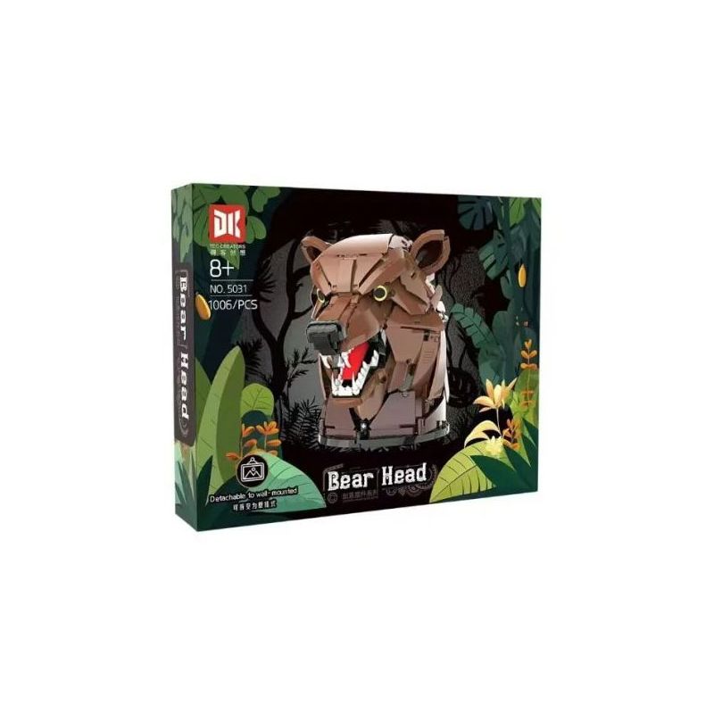 DK 5031 ĐẦU GẤU bộ đồ chơi xếp lắp ráp ghép mô hình Technic BEAR HEAD Kỹ Thuật Công Nghệ Cao Mô Hình Phương Tiện 1006 khối