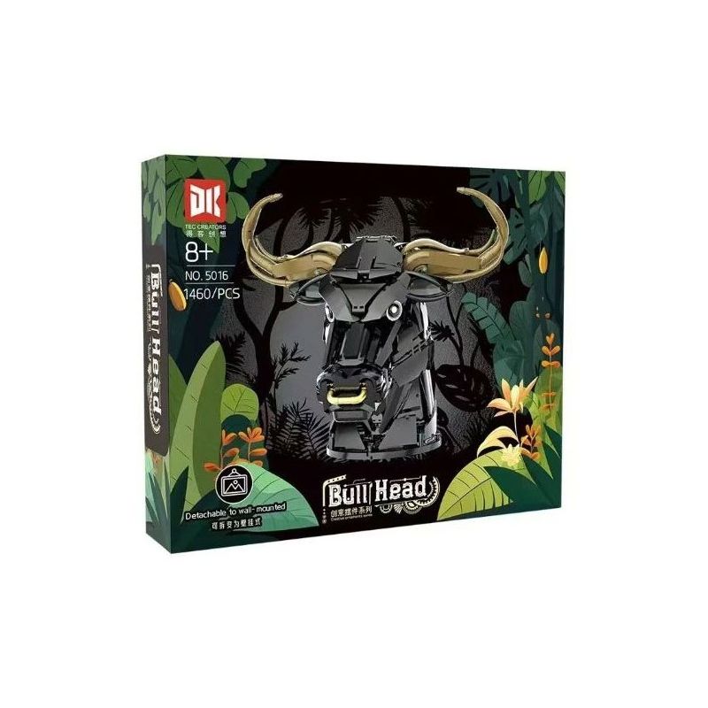 DK 5016 ĐẦU BÒ bộ đồ chơi xếp lắp ráp ghép mô hình Arts & Crafts BULL HEAD 1460 khối