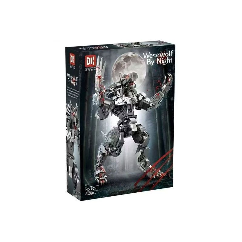 DK 7051 ĐEN TỐI NHẤT bộ đồ chơi xếp lắp ráp ghép mô hình WEREWOLF BY NIGHT 813 khối