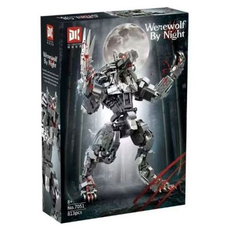 DK 7051 ĐEN TỐI NHẤT bộ đồ chơi xếp lắp ráp ghép mô hình WEREWOLF BY NIGHT 813 khối