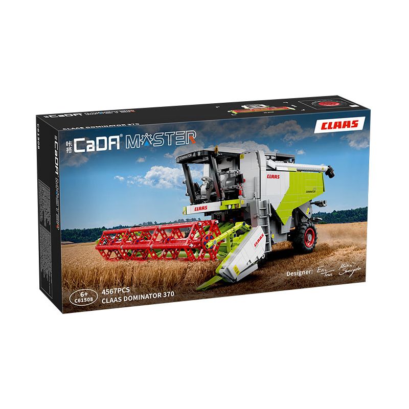 CADA DOUBLEE C61508 61508 CLAAS D370 MÁY THU HOẠCH CHUNG 1:17 tỷ lệ 1:17 bộ đồ chơi xếp lắp ráp ghép mô hình Technic CLAAS DOMINATOR 370 Kỹ Thuật Công Nghệ Cao Mô Hình Phương Tiện 4567 khối