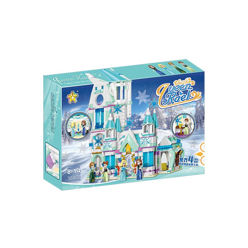 LUCKY STAR 30008 LÂU ĐÀI YCE VÀ SNOW PALACE DREAM GAOTA bộ đồ chơi xếp lắp ráp ghép mô hình Girl Con Gái
