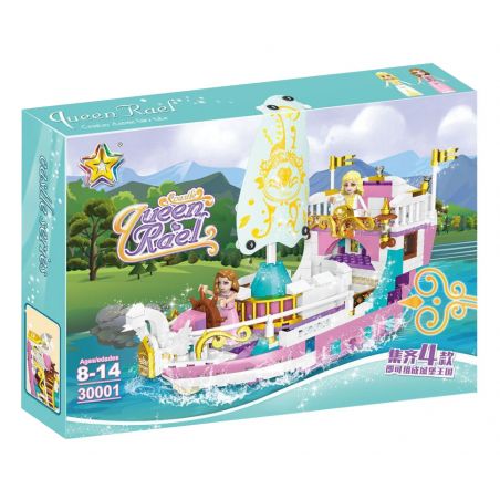 LUCKY STAR 30001 CUNG ĐIỆN BĂNG VÀ SNOW PALACE DREAM LÂU ĐÀI THUYỀN bộ đồ chơi xếp lắp ráp ghép mô hình Girl Con Gái
