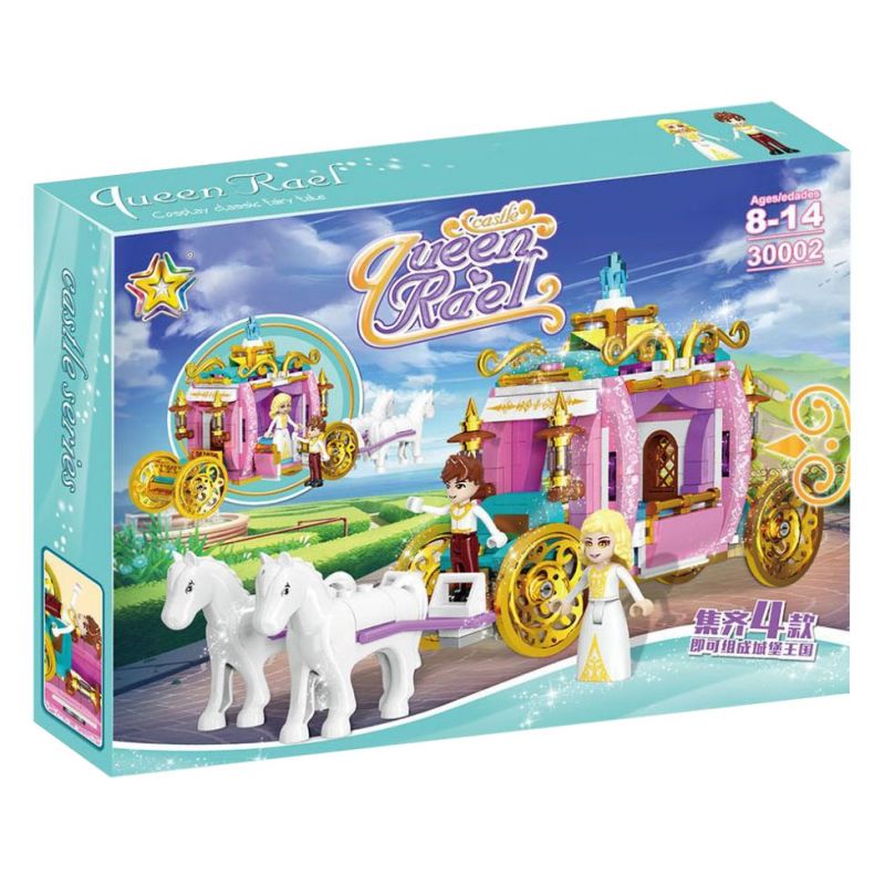 LUCKY STAR 30002 CUNG ĐIỆN BĂNG TUYẾT LÂU ĐÀI TRONG MƠ XE NGỰA bộ đồ chơi xếp lắp ráp ghép mô hình Girl Con Gái