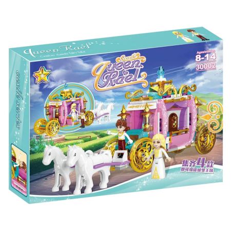 LUCKY STAR 30002 CUNG ĐIỆN BĂNG TUYẾT LÂU ĐÀI TRONG MƠ XE NGỰA bộ đồ chơi xếp lắp ráp ghép mô hình Girl Con Gái