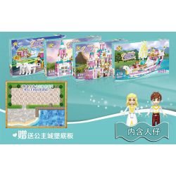 LUCKY STAR 30002 CUNG ĐIỆN BĂNG TUYẾT LÂU ĐÀI TRONG MƠ XE NGỰA bộ đồ chơi xếp lắp ráp ghép mô hình Girl Con Gái