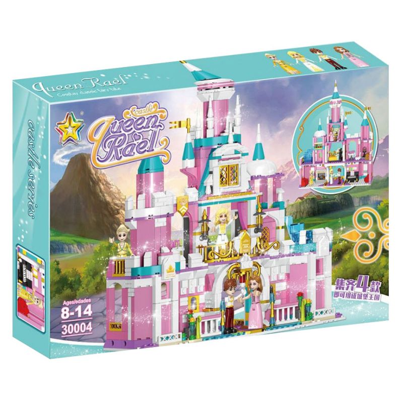 LUCKY STAR 30004 LÂU ĐÀI YCE AND SNOW PALACE DREAM bộ đồ chơi xếp lắp ráp ghép mô hình Girl Con Gái