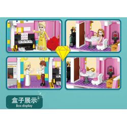 LUCKY STAR 30004 LÂU ĐÀI YCE AND SNOW PALACE DREAM bộ đồ chơi xếp lắp ráp ghép mô hình Girl Con Gái