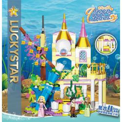 LUCKY STAR 30009 CUNG ĐIỆN DƯỚI NƯỚC ĐỘNG VẬT BIỂN bộ đồ chơi xếp lắp ráp ghép mô hình Girl Con Gái