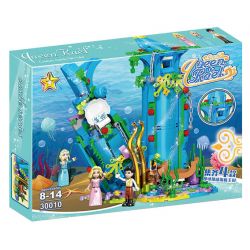 LUCKY STAR 30010 ĐỘNG VẬT BIỂN CUNG ĐIỆN DƯỚI NƯỚC bộ đồ chơi xếp lắp ráp ghép mô hình Girl Con Gái