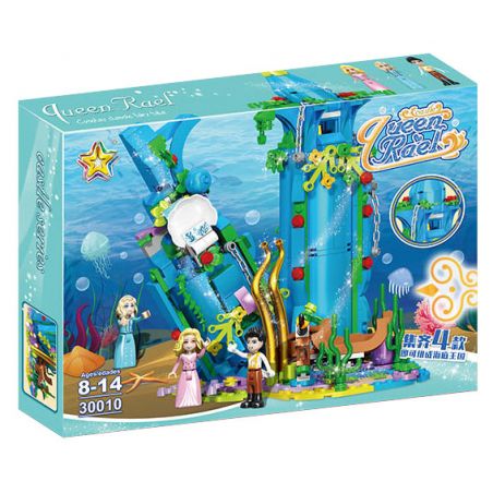 LUCKY STAR 30010 ĐỘNG VẬT BIỂN CUNG ĐIỆN DƯỚI NƯỚC bộ đồ chơi xếp lắp ráp ghép mô hình Girl Con Gái