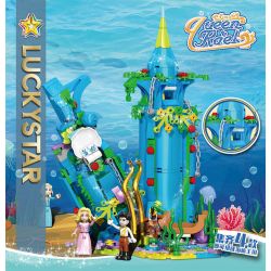 LUCKY STAR 30010 ĐỘNG VẬT BIỂN CUNG ĐIỆN DƯỚI NƯỚC bộ đồ chơi xếp lắp ráp ghép mô hình Girl Con Gái