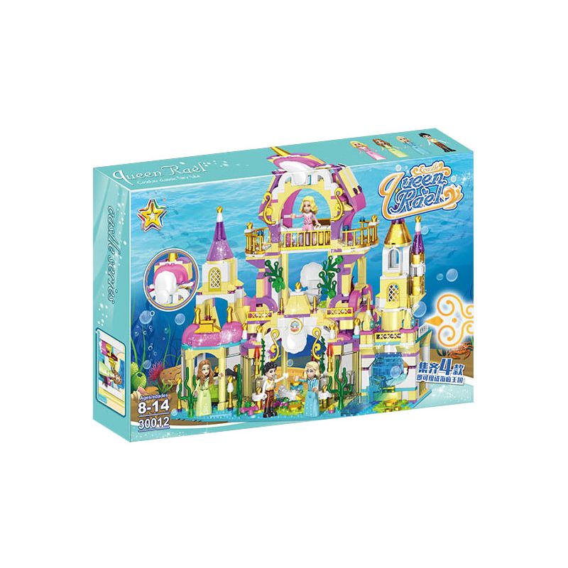 LUCKY STAR 30012 ĐỘNG VẬT BIỂN CUNG ĐIỆN DƯỚI NƯỚC bộ đồ chơi xếp lắp ráp ghép mô hình Girl Con Gái