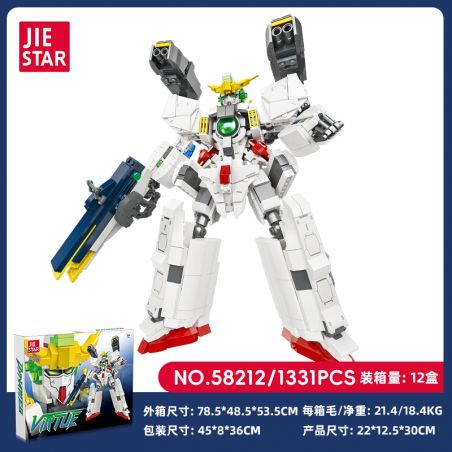 JIESTAR 58212 CHIẾN TRANH GIỮA CÁC VÌ SAO MECHA bộ đồ chơi xếp lắp ráp ghép mô hình 1331 khối