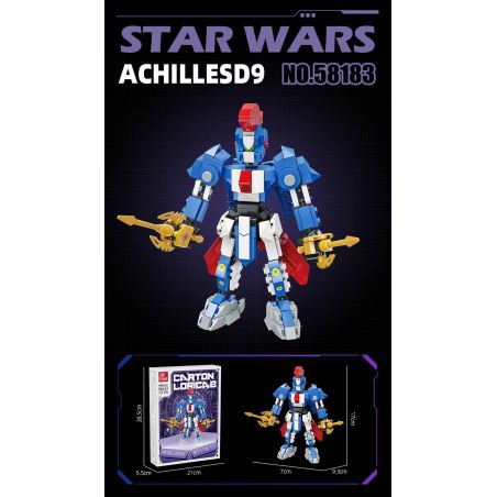 JIESTAR 58183 LOẠI TRẬN CHIẾN ACHILLESD9 bộ đồ chơi xếp lắp ráp ghép mô hình 272 khối