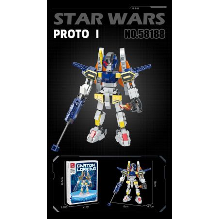 JIESTAR 58188 BIÊN NIÊN SỬ NGUYÊN THỦY PROTO bộ đồ chơi xếp lắp ráp ghép mô hình 279 khối