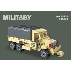 JIESTAR 59059 XE CHỞ QUÂN NHẸ bộ đồ chơi xếp lắp ráp ghép mô hình Military Army LIGHT TROOP CARRIERS Quân Sự Bộ Đội 295 khối