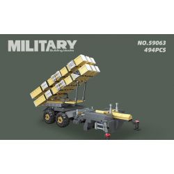 JIESTAR 59063 XE PHÒNG THỦ TÊN LỬA DÃ CHIẾN bộ đồ chơi xếp lắp ráp ghép mô hình Military Army FIELD MISSILE DEFENSE VEHICLE Quân Sự Bộ Đội 494 khối