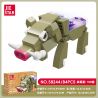 JIESTAR 58244 ĐỘNG VẬT HOANG DÃ LỢN RỪNG bộ đồ chơi xếp lắp ráp ghép mô hình 84 khối