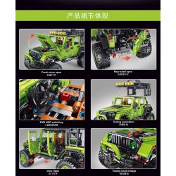 TYGOLL T2051 2051 XE NGOÀI ĐƯỜNG P1 14 tỷ lệ 1:14 bộ đồ chơi xếp lắp ráp ghép mô hình Technic OFFROAD VEHICLE Kỹ Thuật Công Nghệ Cao Mô Hình Phương Tiện 1778 khối