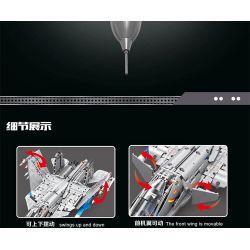 TYGOLL T4026 4026 MÁY BAY CHIẾN ĐẤU J-15 bộ đồ chơi xếp lắp ráp ghép mô hình Technic J15 FIGHTER AIRCRAFT Kỹ Thuật Công Nghệ Cao Mô Hình Phương Tiện 2062 khối