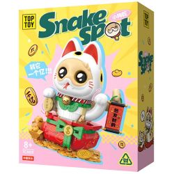TOP TOY TC1829 1829 CHÓ CON VÀ RẮN THU HÚT SỰ GIÀU CÓ MAY MẮN MÈO bộ đồ chơi xếp lắp ráp ghép mô hình Creator SNAKE SPOT Sáng Tạo 800 khối