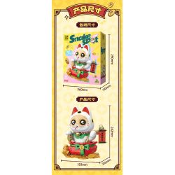 TOP TOY TC1829 1829 CHÓ CON VÀ RẮN THU HÚT SỰ GIÀU CÓ MAY MẮN MÈO bộ đồ chơi xếp lắp ráp ghép mô hình Creator SNAKE SPOT Sáng Tạo 800 khối