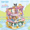 TOP TOY TC2067 2067 ĐẠI HỌC GIA ĐÌNH SANRIO PAUGANG DOG VÀ BALM MERIST VÀO BUỔI CHIỀU bộ đồ chơi xếp lắp ráp ghép mô hình 500 khối